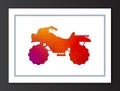 Quad Sport Bike Painted Silhouette