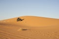 Quadbike in the desert Royalty Free Stock Photo