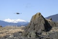 Quadcopter on Alaskan Beach