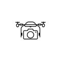 quadcopter, drone, camera, photography icon Royalty Free Stock Photo