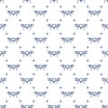 Quadcopter or Drone front view vector concept line seamless pattern Royalty Free Stock Photo