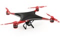 Quadcopter drone with HD camera Royalty Free Stock Photo