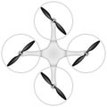 Quadcopter drone isolated