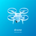 Quadcopter photo video concept01 Royalty Free Stock Photo