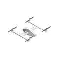 Quadcopter Technology Control Isometric View. Vector