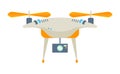 Drone or Quadcopter, Wireless Device, Uav Vector