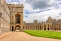 Quadrangle courtyard of Windsor Castle, Berkshire, UK Royalty Free Stock Photo
