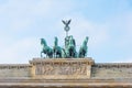 Quadriga on Brandenburg Gate in Berlin, Germany