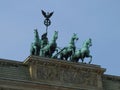 Quadriga on the Brandenburg Gate in Berlin, Germany Royalty Free Stock Photo