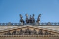 Quadriga Sculpture on top of Brunswick Residence Palace - Braunschweig, Lower Saxony, Germany