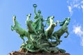 Quadriga statue Paris Royalty Free Stock Photo