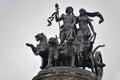 Quadriga statue on Semper opera in Dresden, Germany