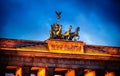 Quadriga on top of Brandenburger Tor