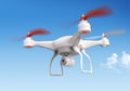 Quadrocopter drone with the camera Royalty Free Stock Photo