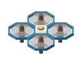 Quadrocopter Isometric Icon