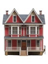Quadruplex house on transparent background Royalty Free Stock Photo