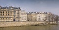 Quai d'OrlÃÂ©ans houses, Paris Royalty Free Stock Photo