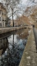 Quai de la fontaine, a district of the city of Nimes, Occitanie, France