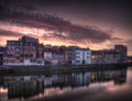 Quai du wault in Lille - France Royalty Free Stock Photo