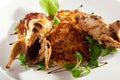 Quail with Potato Pancake