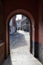 A quaint archway found in Winchester, Hampshire, UK