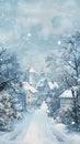 Misty Niflheim: A Snowy Ghost Town with a Charming Church and Wh