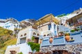 Quaint cliffside architecture Fira Santorini Cyclades Greece Royalty Free Stock Photo