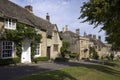 Quaint Cotswold cottages, Burford, Oxfordshire, UK Royalty Free Stock Photo