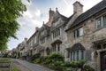 Quaint Cotswold romantic stone cottages on The Hill, in the lovely Burford village, Cotswolds, Oxfordshire