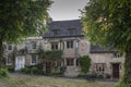 Quaint Cotswold romantic stone cottages on The Hill,  in the lovely Burford village, Cotswolds, Oxfordshire Royalty Free Stock Photo