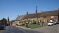 Quaint houses in Adderbury, North Oxfordshire in the United Kingdom Royalty Free Stock Photo