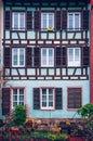 Quaint timbered houses of Petite France in Strasbourg, France. F Royalty Free Stock Photo