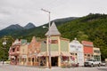 Quaint and unique architecture in Skagway Royalty Free Stock Photo