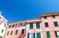 Quaint Village of Vernazza, Cinque Terre. Beautiful colorful homes of Town center