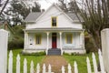 Quaint White Home in Northern California Royalty Free Stock Photo