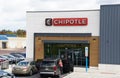 Quakertown, Pennsylvania, U.S - October 21, 2023 - The front view of Chipotle Mexican Grill