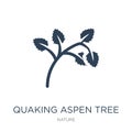 quaking aspen tree icon in trendy design style. quaking aspen tree icon isolated on white background. quaking aspen tree vector