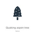 Quaking aspen tree icon vector. Trendy flat quaking aspen tree icon from nature collection isolated on white background. Vector
