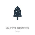 Quaking aspen tree icon vector. Trendy flat quaking aspen tree icon from nature collection isolated on white background. Vector