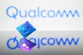 Qualcomm logo and hardware chip