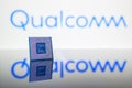 Qualcomm logo and hardware chip