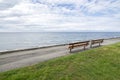 Qualicum Beach boardwalk in the summer