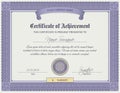 Qualification Certificate Template Royalty Free Stock Photo