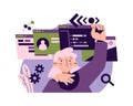 Quality assurance and development of software Royalty Free Stock Photo