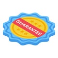 Quality assurance guarantee icon, isometric style Royalty Free Stock Photo