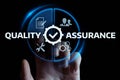 Quality Assurance Service Guarantee Standard Internet Business Technology Concept Royalty Free Stock Photo