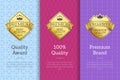 Quality Award Premium Brand Guarantee Certificates