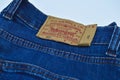 Levi Strauss 501 label Royalty Free Stock Photo