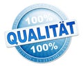 Quality button blue Royalty Free Stock Photo
