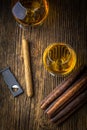 quality cigars and cognac Royalty Free Stock Photo